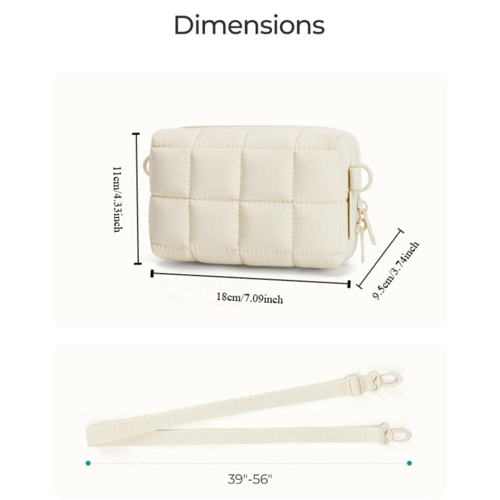 2 Carrying Ways Digital Camera Case Lightweight Puffy Camera Insert Pouch Thickened Soft Storage Bag Outdoor Photography