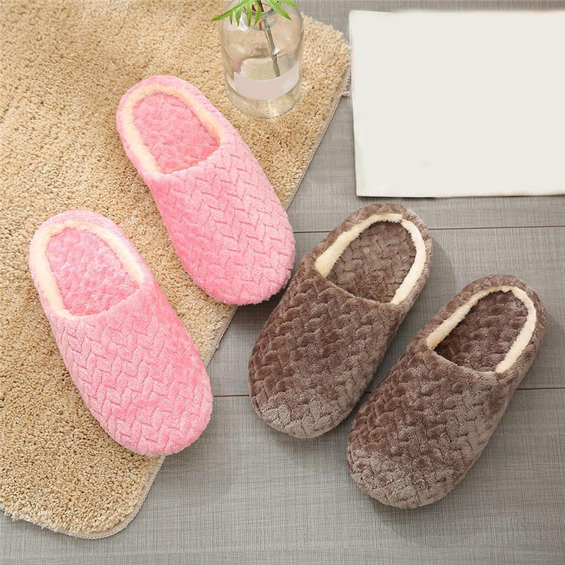 Women's Fashion Japanese Soft Slide Slippers Flat Bottom Cotton Slippers Non-Slip Indoor Comfortable All-Match Slippers