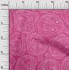 oneOone Cotton Flex Fuschia Pink Fabric Halloween Fabric For Sewing Printed Craft Fabric By The Yard 40 Inch