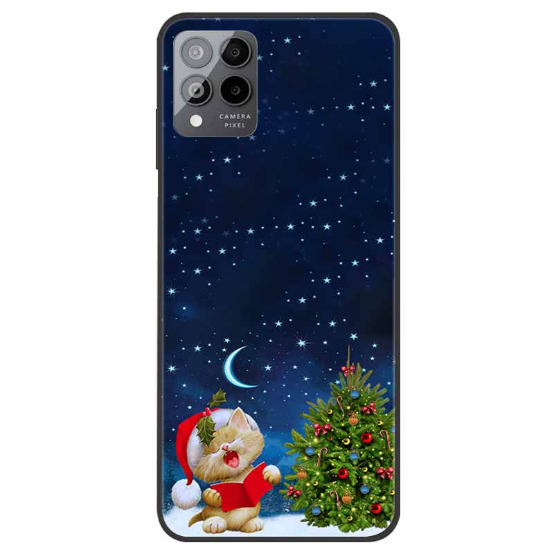 For T-Mobile REVVL 6 5G Case Christmas Soft Silicone TPU Phone Back Cover Case for T-Mobile Revvl 6 Pro 5G Santa Claus Elk Funda