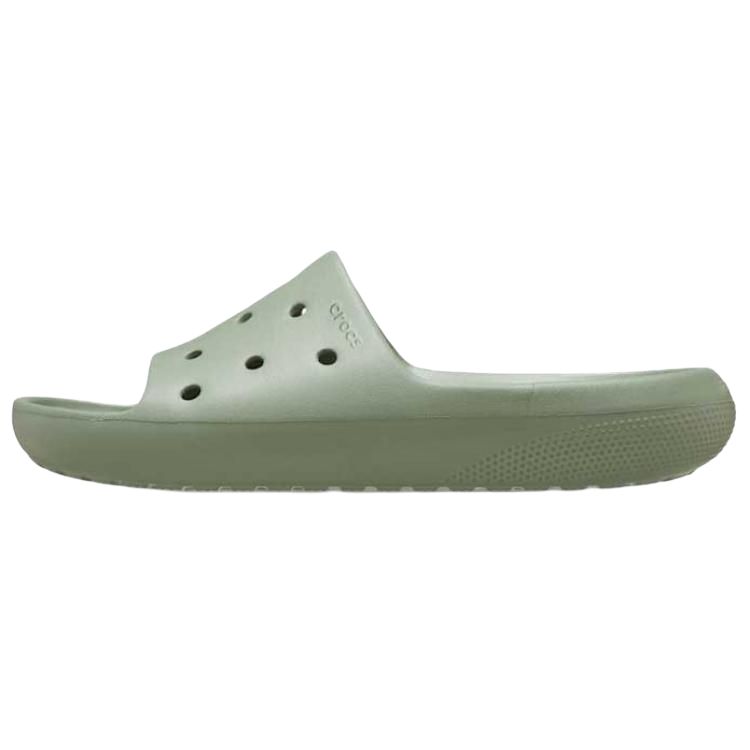 Crocs Classic Slide 2.0 Casual Comfortable Anti-Friction Slide Sandals Women sandals Green 209401-308 37-38