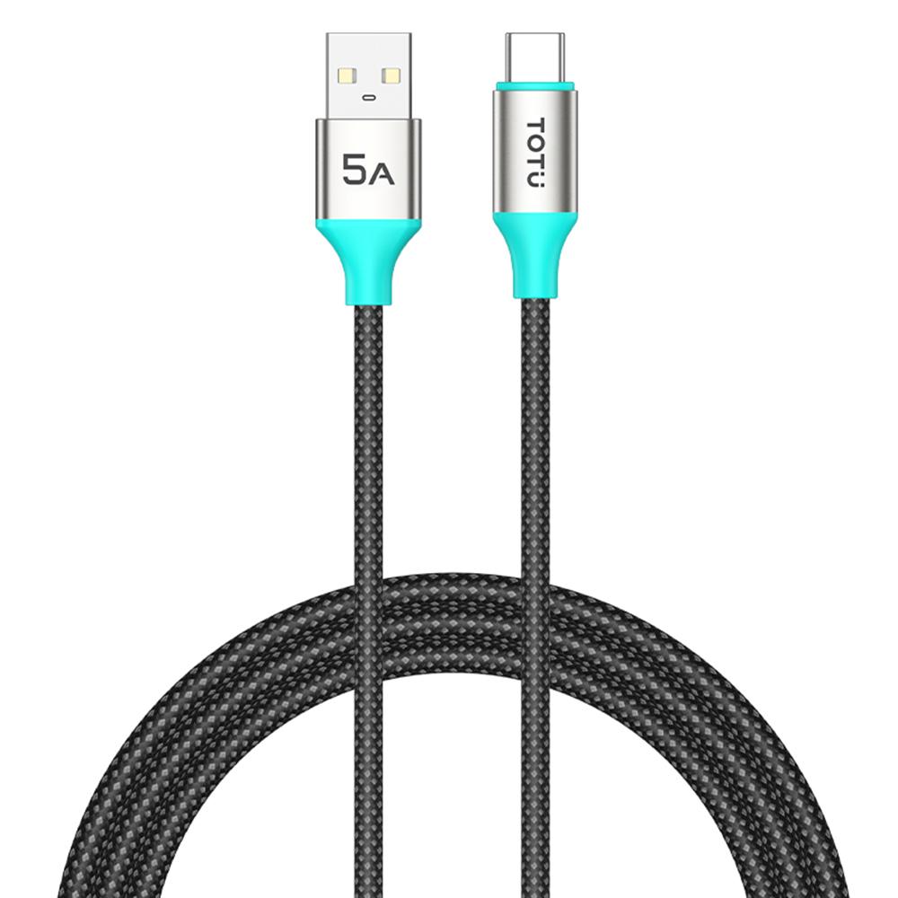 

TOTU CB-21-T 120cm USB-A to USB-C Cable 25W Charging Data Sync Braided Cord A