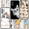 Cat Cute Kitten Cartoon Case for Samsung A51 A71 A21S A12 A11 A31 A41 A52 A32 A01 A23 A33 A53 A73 A03S A13 5G A72 A54 A34 Cover