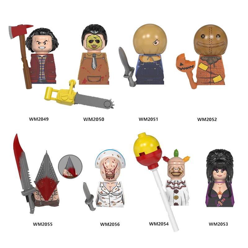 Horror Movie Action Figure Building Blocks Halloween Character M3gan Nun Ash Terrifier Action Figure Building Blocks Toys Gifts
