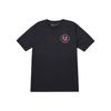 Decodifica El Juego Camiseta Deportiva de Manga Corta Estampada con Patrón Vintage Americano para Hombre Tops Negro 1367868-001