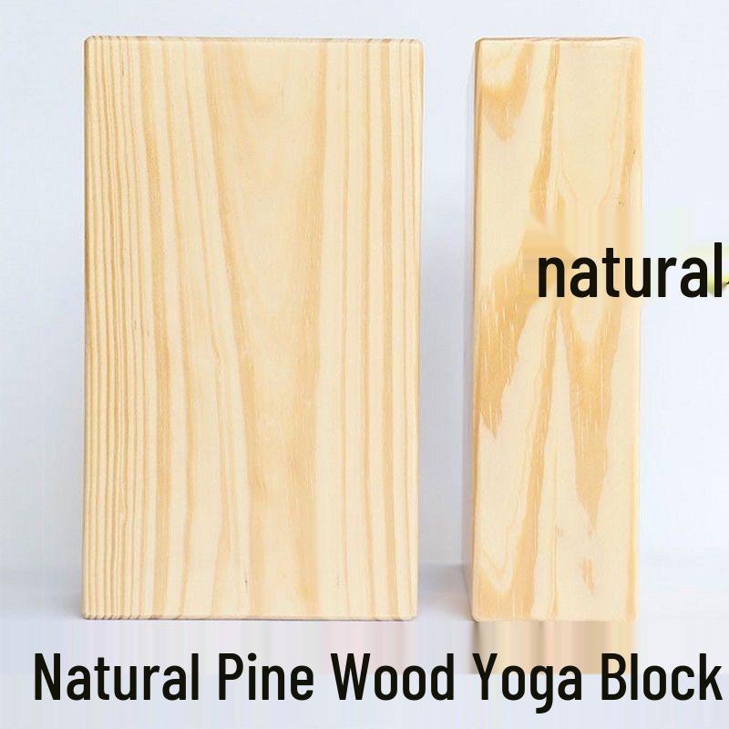 Wooden Yoga Block for Stretching: Solid Hardwood Square for Dance Practice - Suitable for Children and Adults