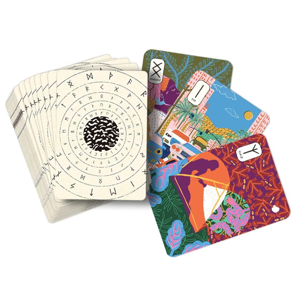 Oracle Card Runes for Modern Life Japanese Edition Affirmation Fortune Telling with Japanese Instructions I.I.J