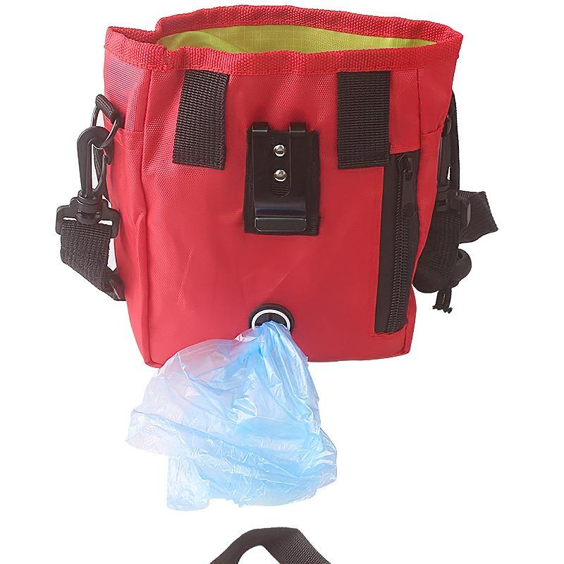 Tréninková taška pro kočky Venkovní krmná taška přes pas Přenosná skládací taška pro psy