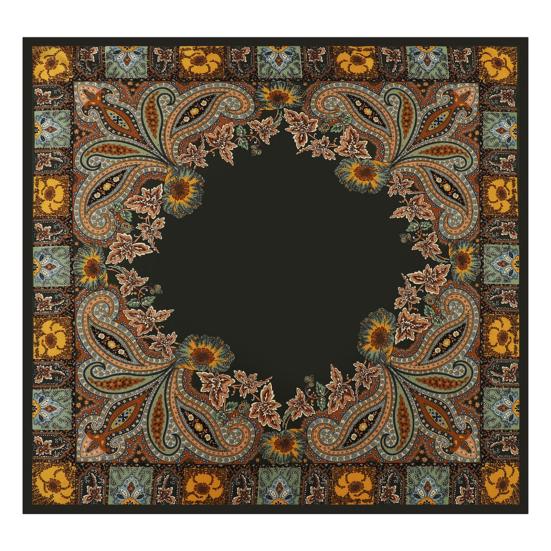 Yousheng Kerchief Cashew Pattern Faux Silk Scarf Soft Smooth Bright Color Kerchief Simulated Silk Texture Kerchief