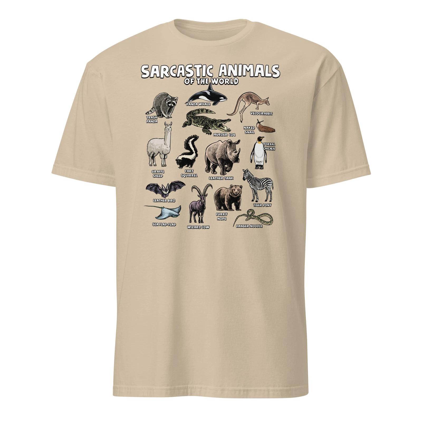 

Sarcastic Animals Of The World Funny Animal Names Meme Joke T-Shirt Size S-3XL M