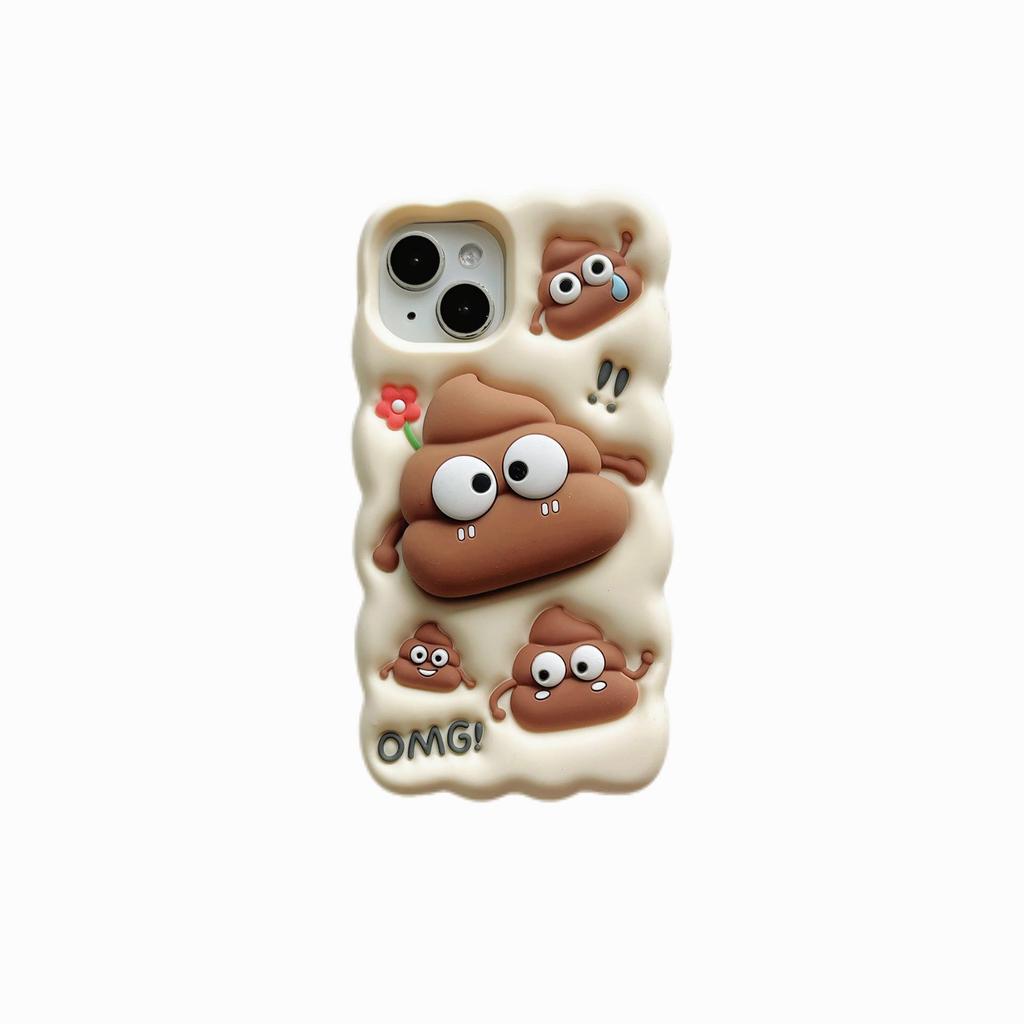 17Pro Little Lamb Drop-Proof 3D Apple Phone Case for iPhone 12/13/14 Pro - Japanese & Korean Style