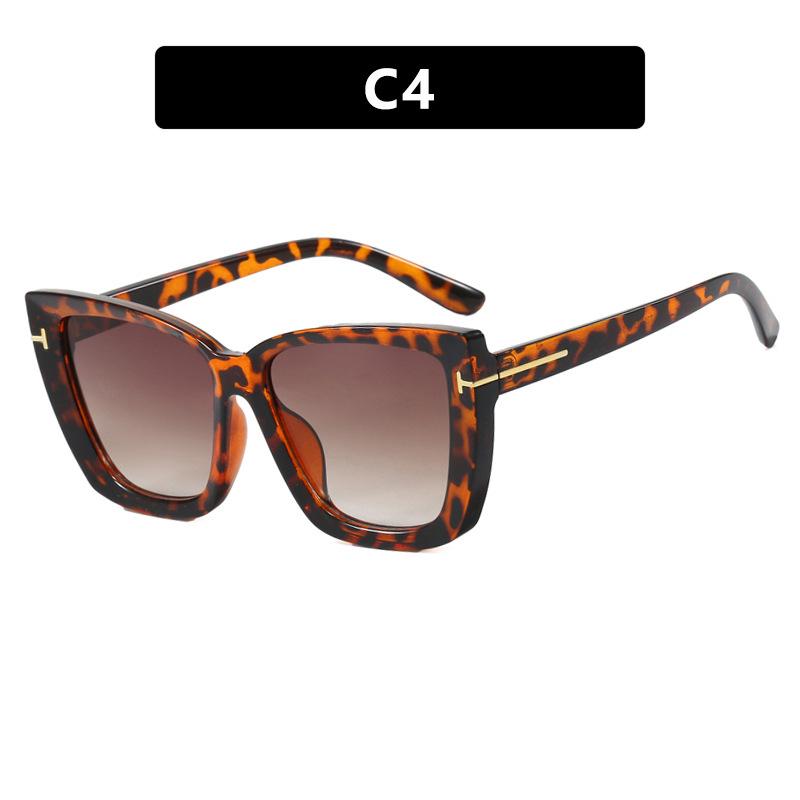 ”T "Sunglasses Summer Casual Style Rectangular Sunglasses Advanced Outdoor Uv Resistant Glasses