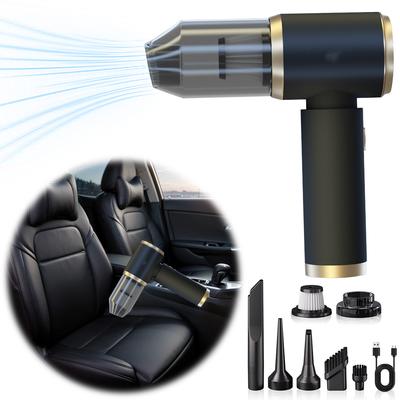 Portable Car Vacuum Cleaner Strong Suction Mini Powerful Cleaning Machine Rechargeable Cordless Vacuum Duster Car Home Appliance