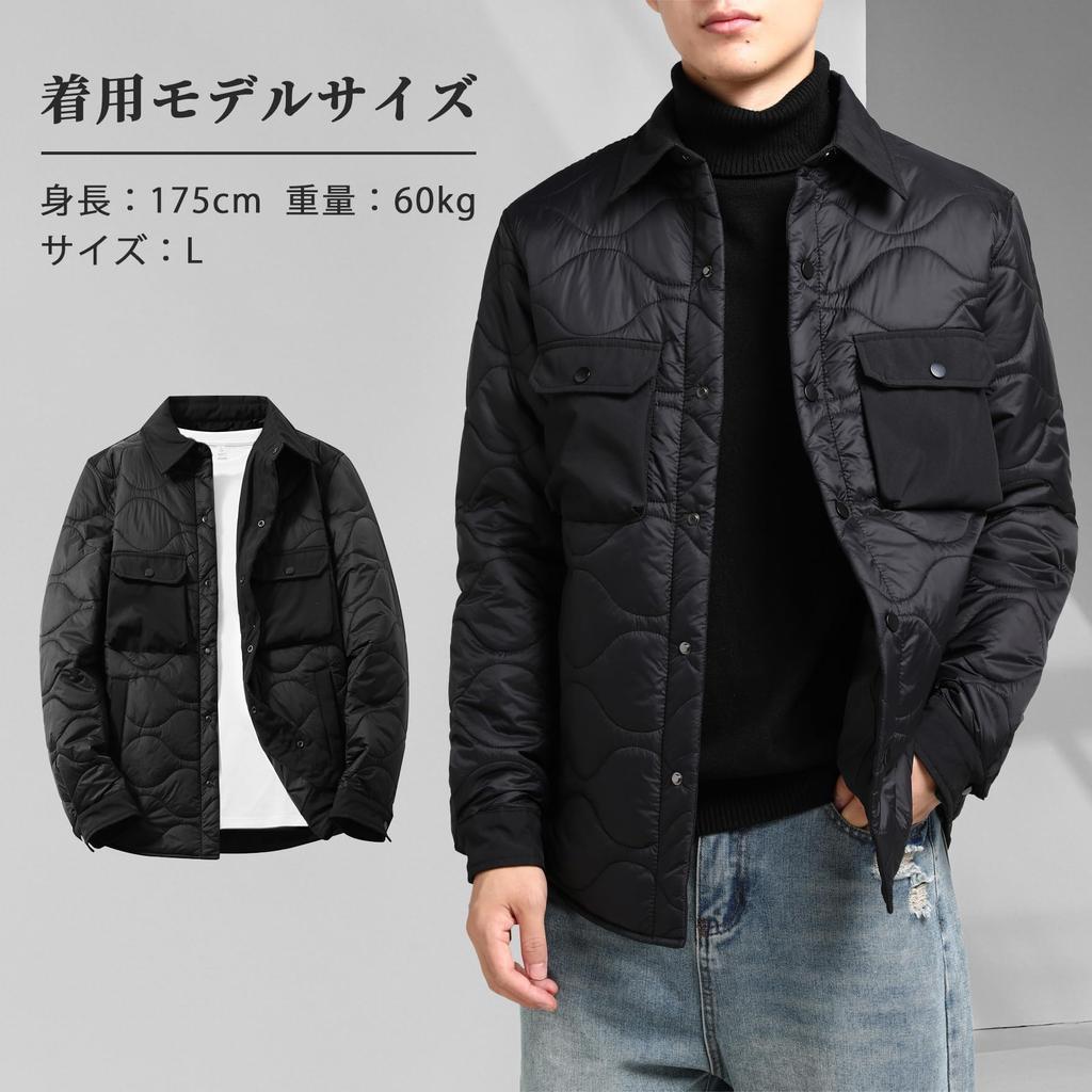 FOMANSH Daunen Stehkragen Mehrere Slim Fit Herrenjacke, Gepolstert, Kragen, Kapuzenlos, Taschen, Warm,
