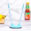 Plastic Freezer Bag Stand Secure Nonslip Base Adjustable Clip Kitchen Meal Preparation Organiser Storage Rack