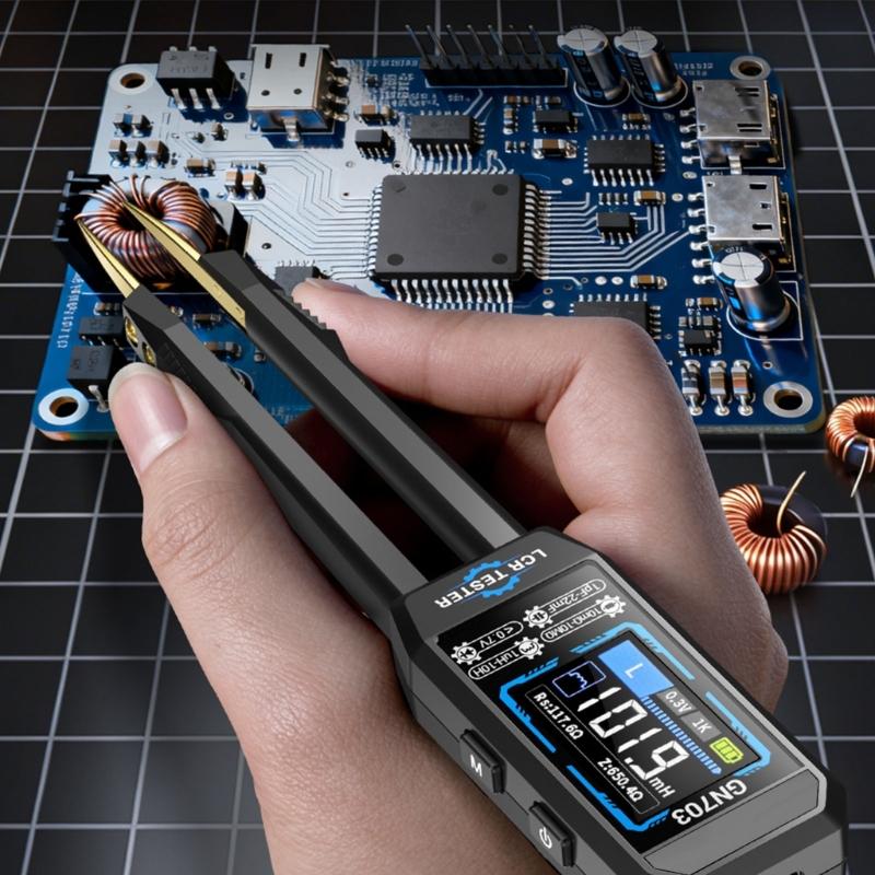 High Accuracy Digital Tweezer Meter Auto Recognition for Accurate Resistance Inductance Capacitance Measurement
