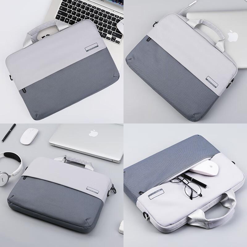 BRINCH Laptop Bag Handheld 15/16 Inch Business Crossbody Shoulder Bag Suitable for Apple Huawei Laptops