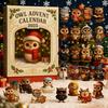 Owl Advent 24 Calendar 2025 Days Acrylic Owl Pendants Christmas Countdown Calendar Animal