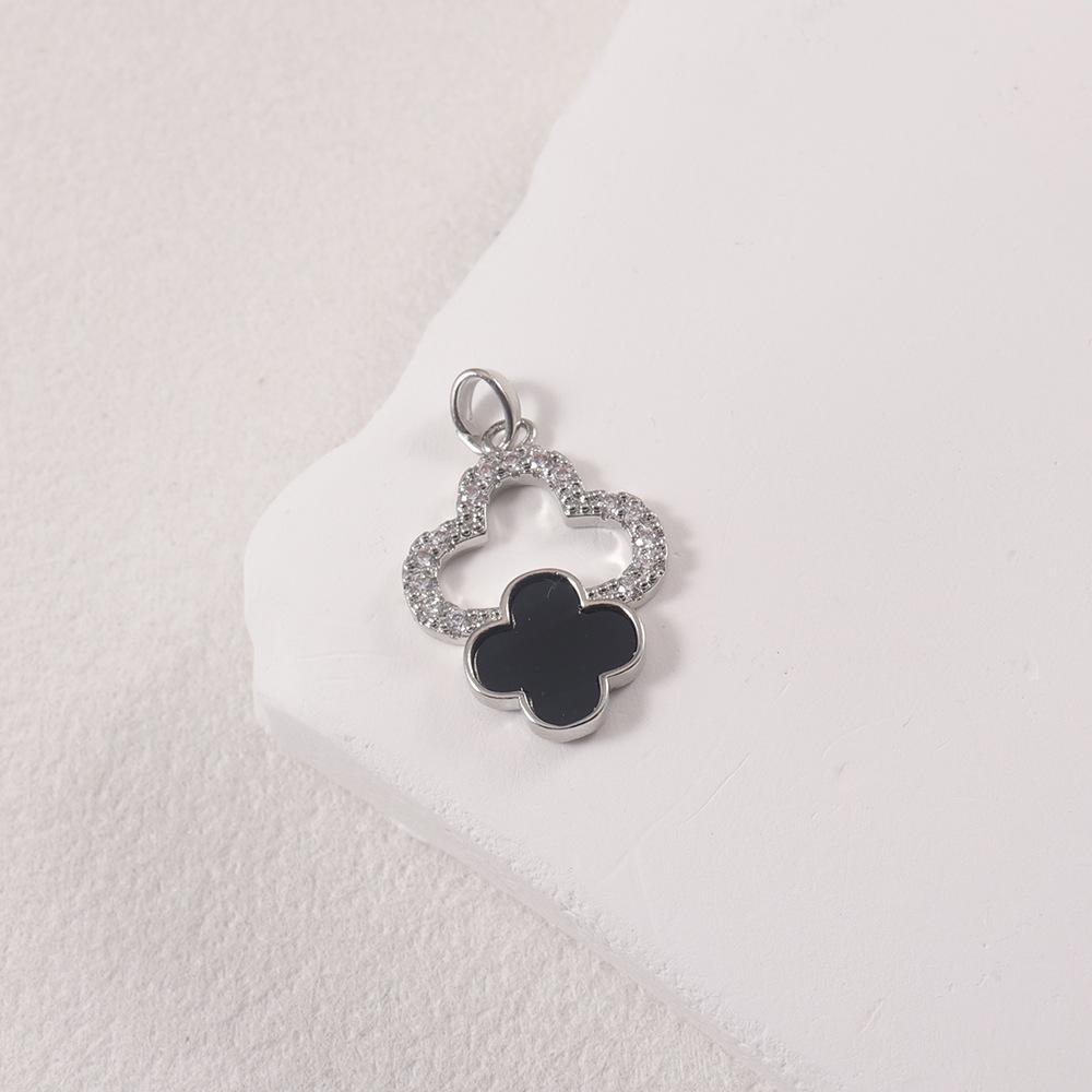 

Multicolor Rhinestone Four-Leaf Clover Flower Pendant: Women s Enamel Necklace & Bracelet Fashion Accessory