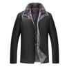 Autumn New Fur One-piece Retro Men's Leather Jacket Leather Jacket Dad Casual Velvet Thickened Jacket Trendy Brand Men