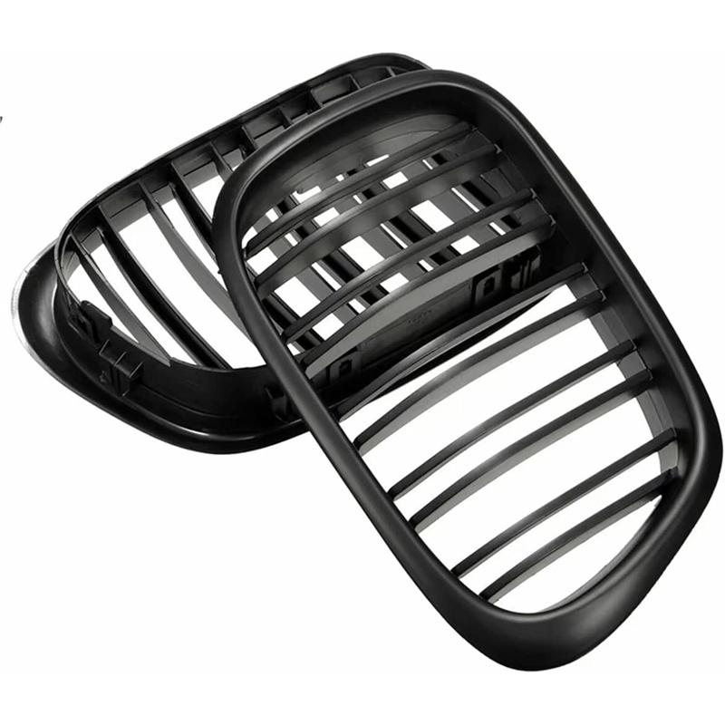 For Bmw 5 Series E39 525 528 530 535 1999-2003 Car Grille Front Kidney Grill Double Line Black 51137005837 51137005838
