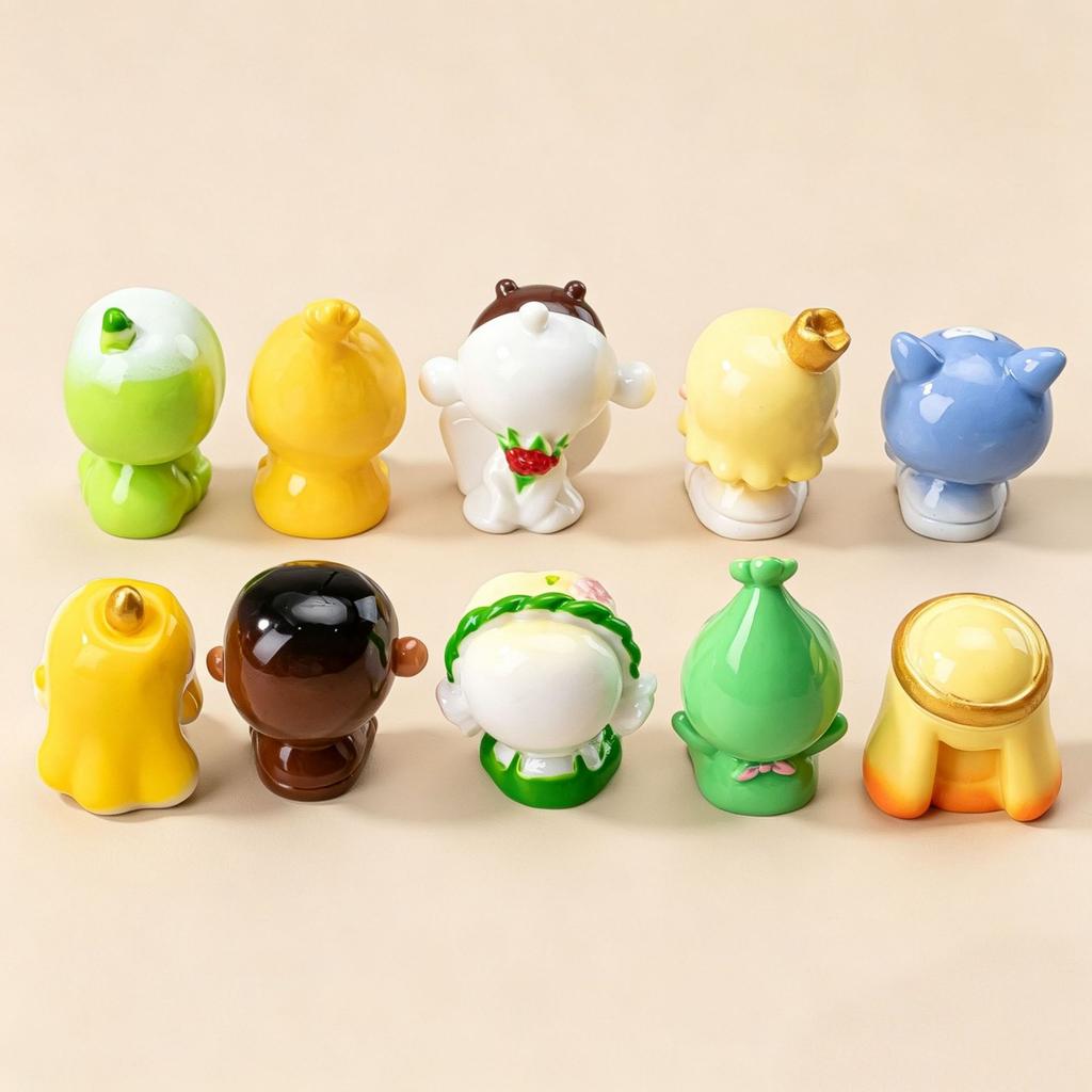 5pcs pet girl party resin DIY trendy play accessories fun desktop car ornaments