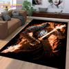 Knight Templar Cavalier Crusaders Cartoon Carpet Rug for Bedroom Living Room Home Sofa Decoration,Kid Game Large Decor Floor Mat