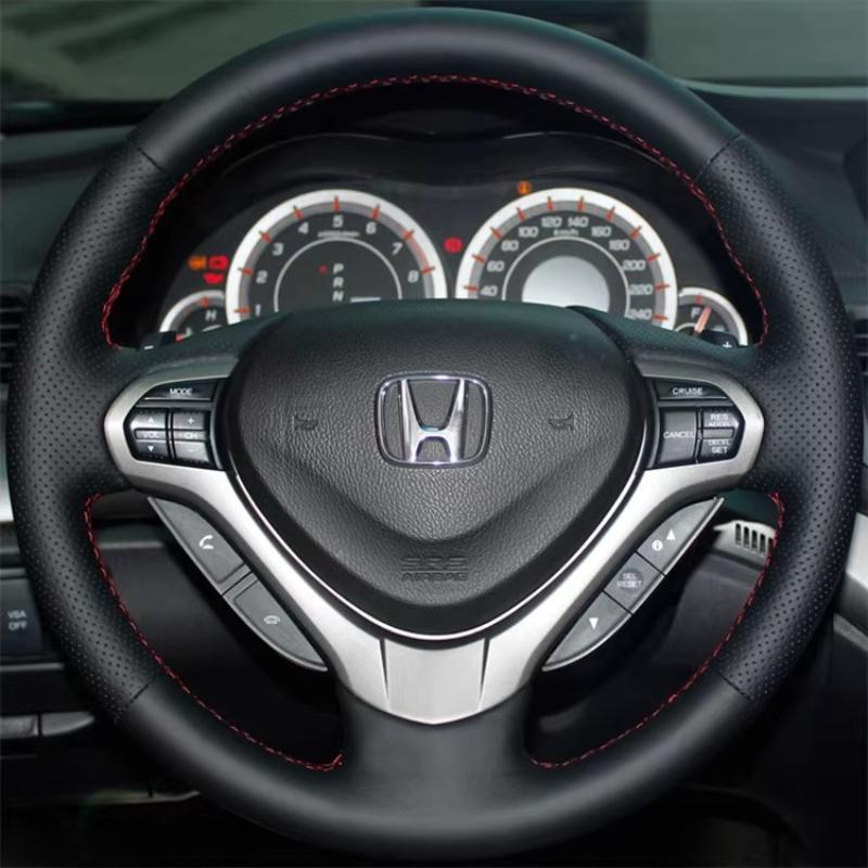 Ručně šitý potah volantu z pravé kůže pro Accord Euro 2008-2015 Acura TSX Sport Wagon 2008-2015 interiér vozu