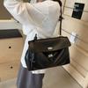 Crossborder Style Pu Tote Bag With Seamed Design For Daily Commuting And Casual Use