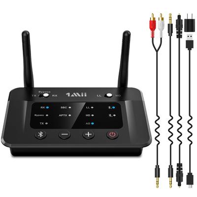 1Mii Bluetooth Vysílač Audio Přijímač Bluetooth pro TV AUX Optický Digitální RCA USB AAC Nízká Latence APTX HD Classic Dvě Připojená Nastavitelná Hlasitost