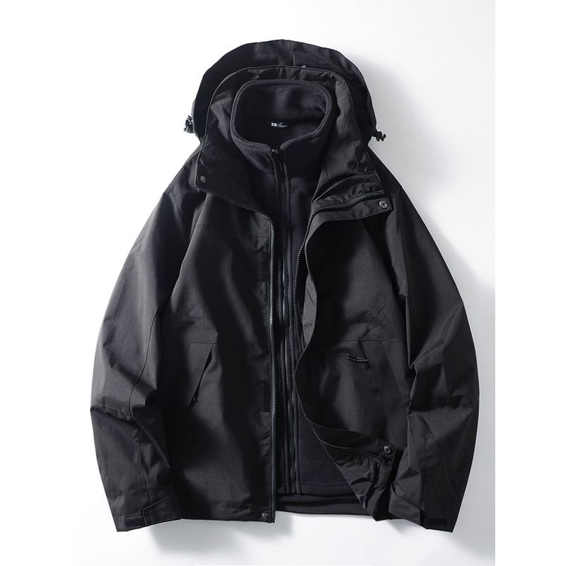 Men's Assault Jacket Fall and Winter Three-in-One Detachable Jacket Windproof Waterproof Windbreaker Export Cattle Goods Outdoor Work Clothes Outwear