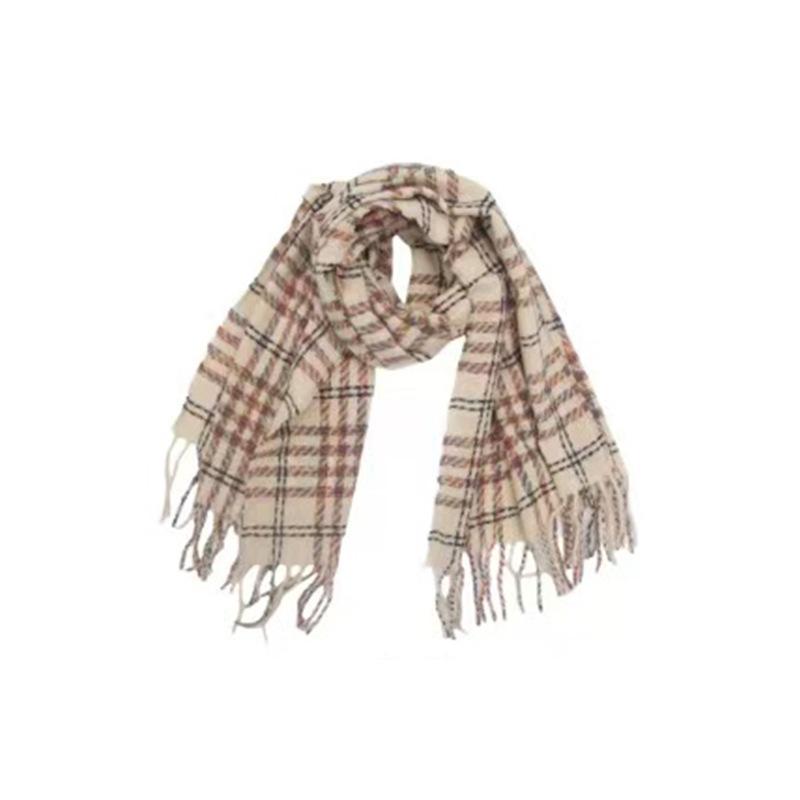 New Autumn and Winter High-end New Widened and Thickened Plaid Imitation Cashmere Scarf, Scarf, Warm Shawl