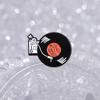 Colorful Vinyl Unique Record Metal Pin Creative Brooch Fashionable Accessory Everyone For