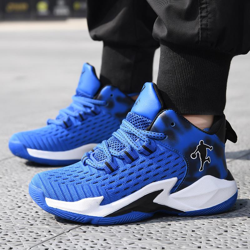 Marshmallow children s basketball shoes children middle-aged and older children breathable fly-woven shock-absorbing and anti-collision children s 31