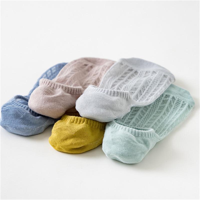 Women Summer Non-Slip Invisible Boat Socks Shallow Mesh Breathable No Show Socks
