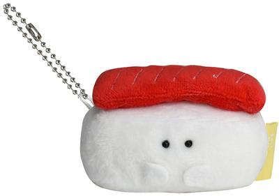 Ippinsha Gyutto Sushi-san and Tuna-san Mascot Plush Toy, Mini, with Chain, Gift, 48011