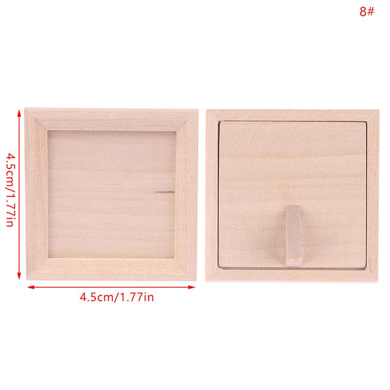 1Set 1:12 Dollhouse Miniature Photo Frame With Rear Cover Simulation Furniture Model Living Scene Decor Toy Doll House Accessories