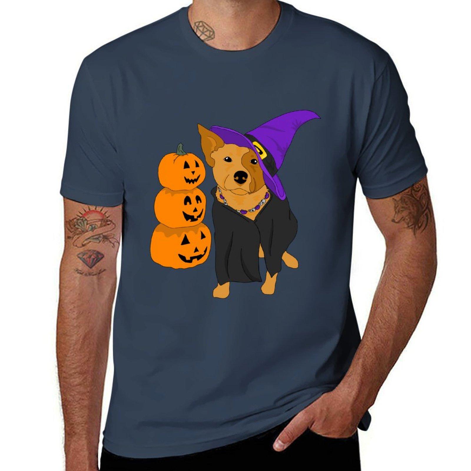 man shirt Wild Buck shirt Heelerween casual man t cotton T-Shirt t S