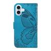 For iPhone 17 Case Butterfly Pattern PU Leather Folio Flip Phone Cover