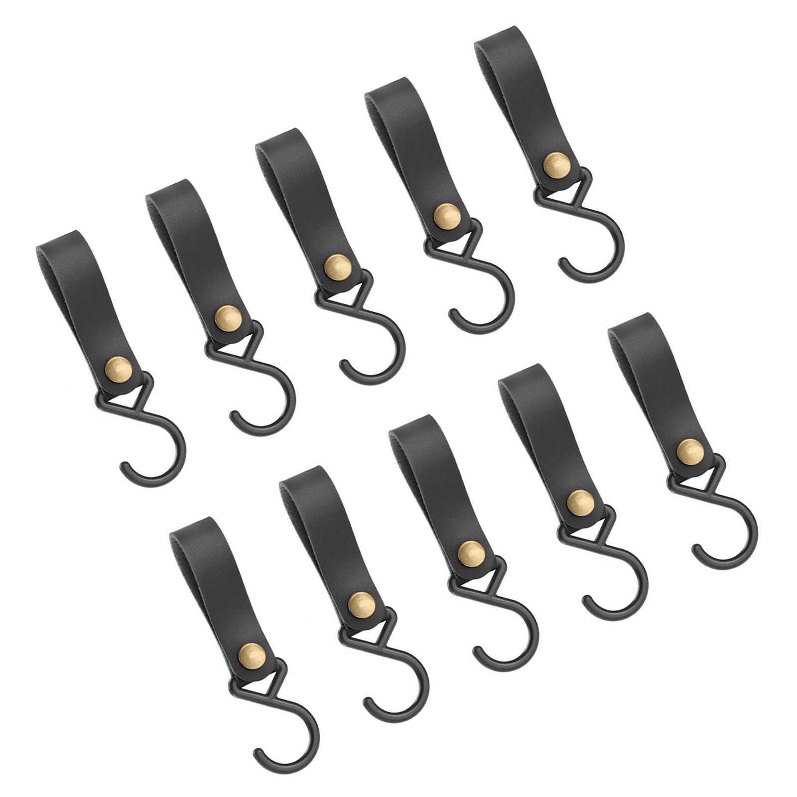 

S-образные крючки для ремня из искусственной кожи 125x33 мм, многофункциональные, портативные, для кухни и ванной комнаты, крючки для подвешивания в походах 2