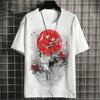 Ukiyo-E T-Shirt For Men Japanese Koi Carp Pattern Tshirts Casual Unisex Top Breathable Comfortable Summer New Oversized Clothing