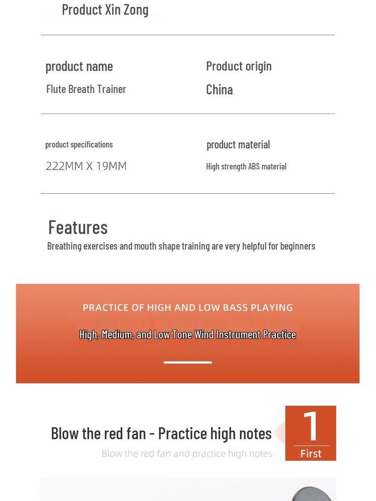 Flöten-Embouchure-Trainer: Lippenmuskel- und Atemluftstrom-Trainingsgerät für echte Flötisten