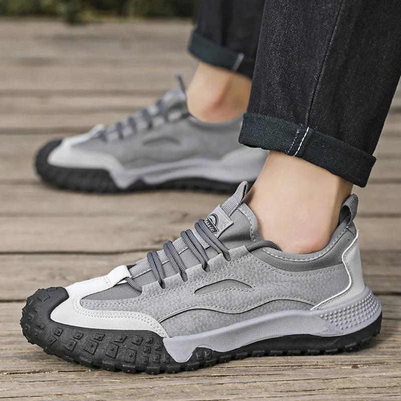 Men's Mesh Shoes Sports Fashion Rubber Sole Tennis Casual Sports Shoes Men's Running Walking Outdoor Hiking Traveling