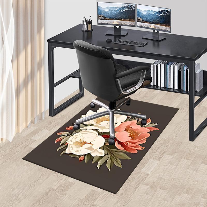 1 Stück Blumenarrangement Teppich Ultra Weich, Dick & Saugfähig, Rutschfeste Maschinenwaschbare Matte für Eingangsbereich