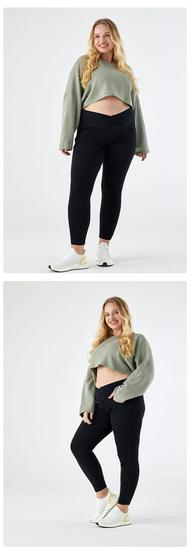 Women's High-Waist Cross-Waist Denim Skinny Jeans - Plus Size, Slimming Fit, Casual