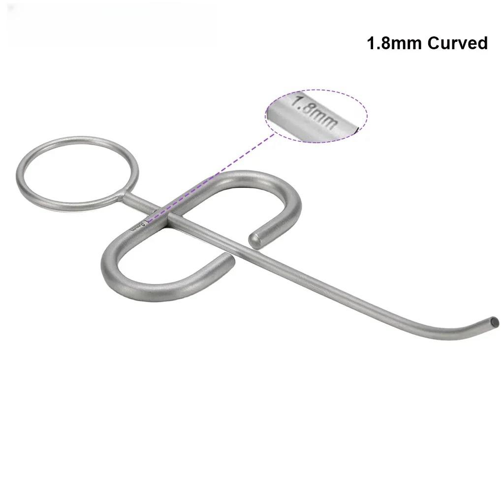 1 Pc Dental MTA Plugger Applicator Bone Implant Collector Powder Meal Conveyors Teeth Filling Syringe Carrier Straight/Curved Head