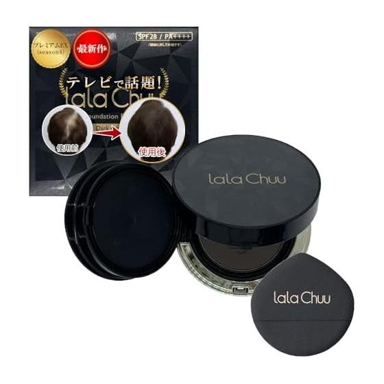 Latest [Genuine Product] Lalachuu Hair Foundation Premium EX Dark Brown Main Body lalachuu Gray Hair Conceal Volume Up Thinning Hair Conceal Hair