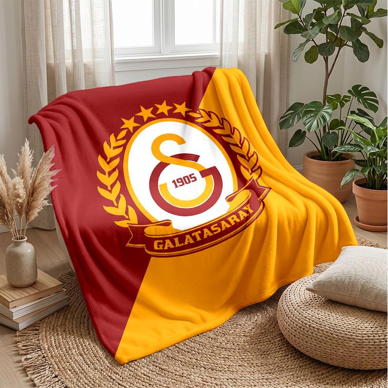 Galatasaray FC Soft Flannel Fleece Blanket Lightweight Cozy Warm Throw Blanket For Sofa Bed Home Decor
