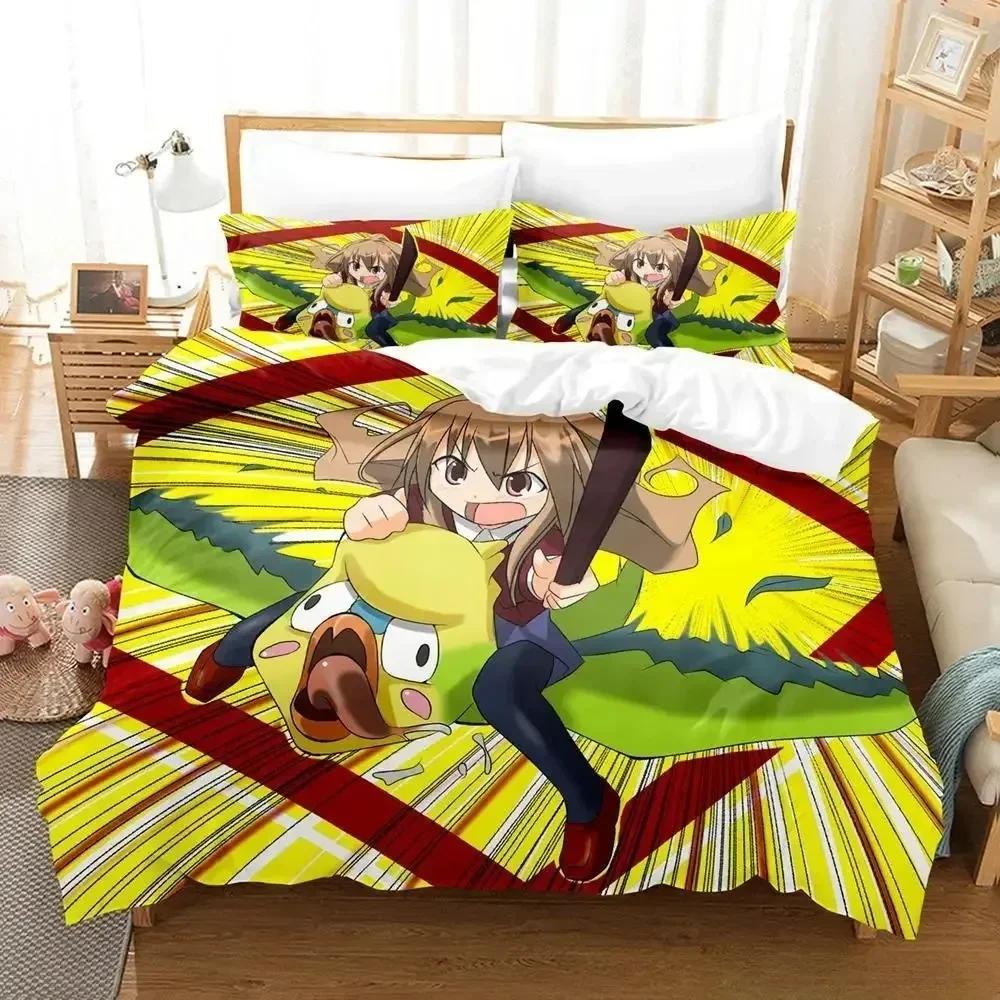 Comforter New Toradora Bedding Set Cartoon Anime Three-Piece Set Adult Kid Bedroom S 3D Kawaii Girls Roupa De Cama Casal