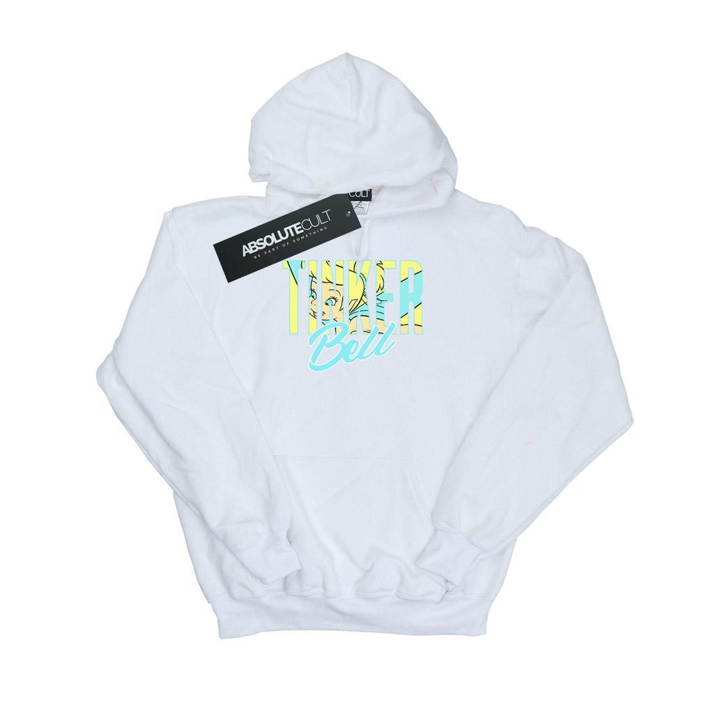 Disney Womens/Ladies Tinker Bell Wording Infill Hoodie